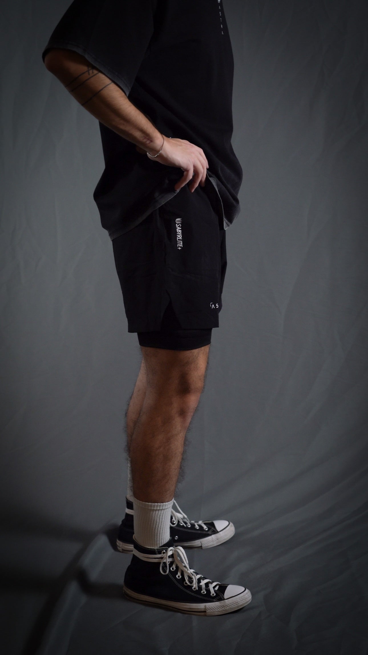 “We Are Infinite” (Sabyrlite+) Compression Shorts (Onyx)