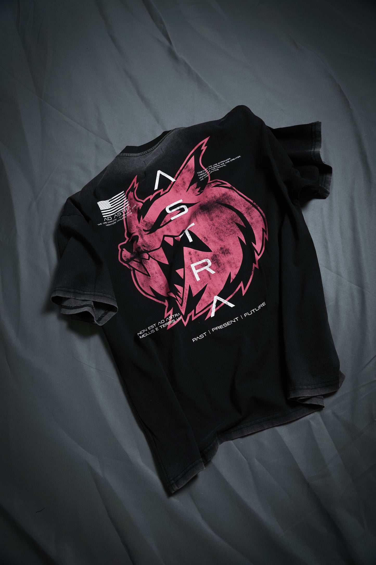 “We Are Infinite” (Premier Vintage) Oversized Cloak (Obsidian/Ember)