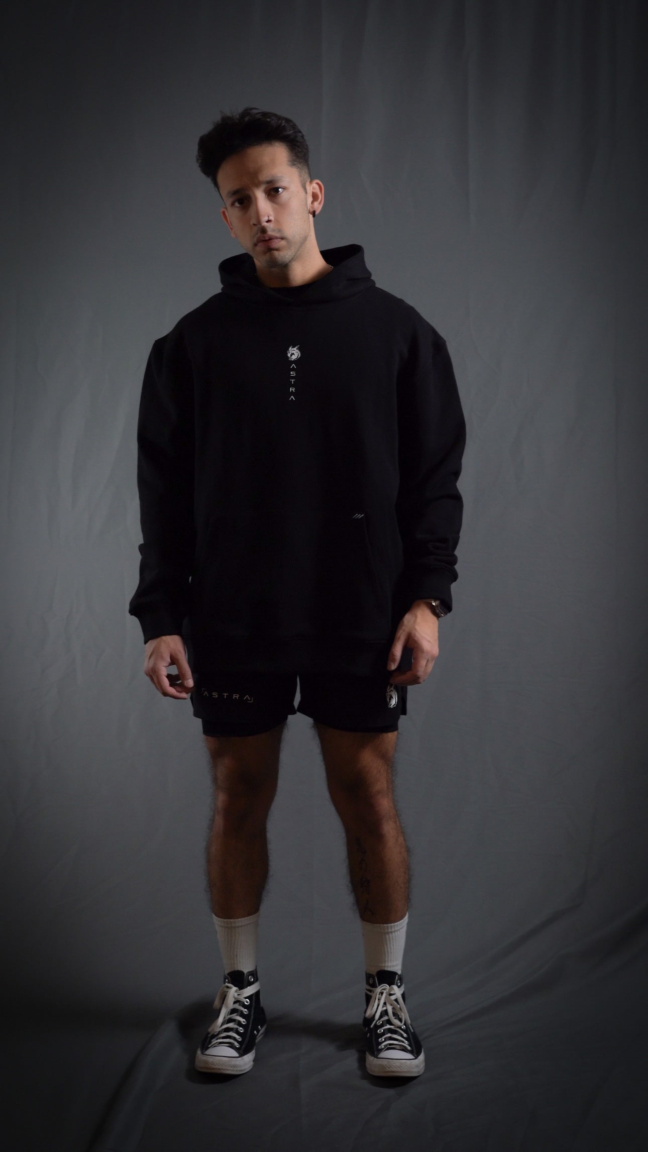 “We Are Infinite” (Premier FT) Oversized Jumper (Obsidian/Glacier)