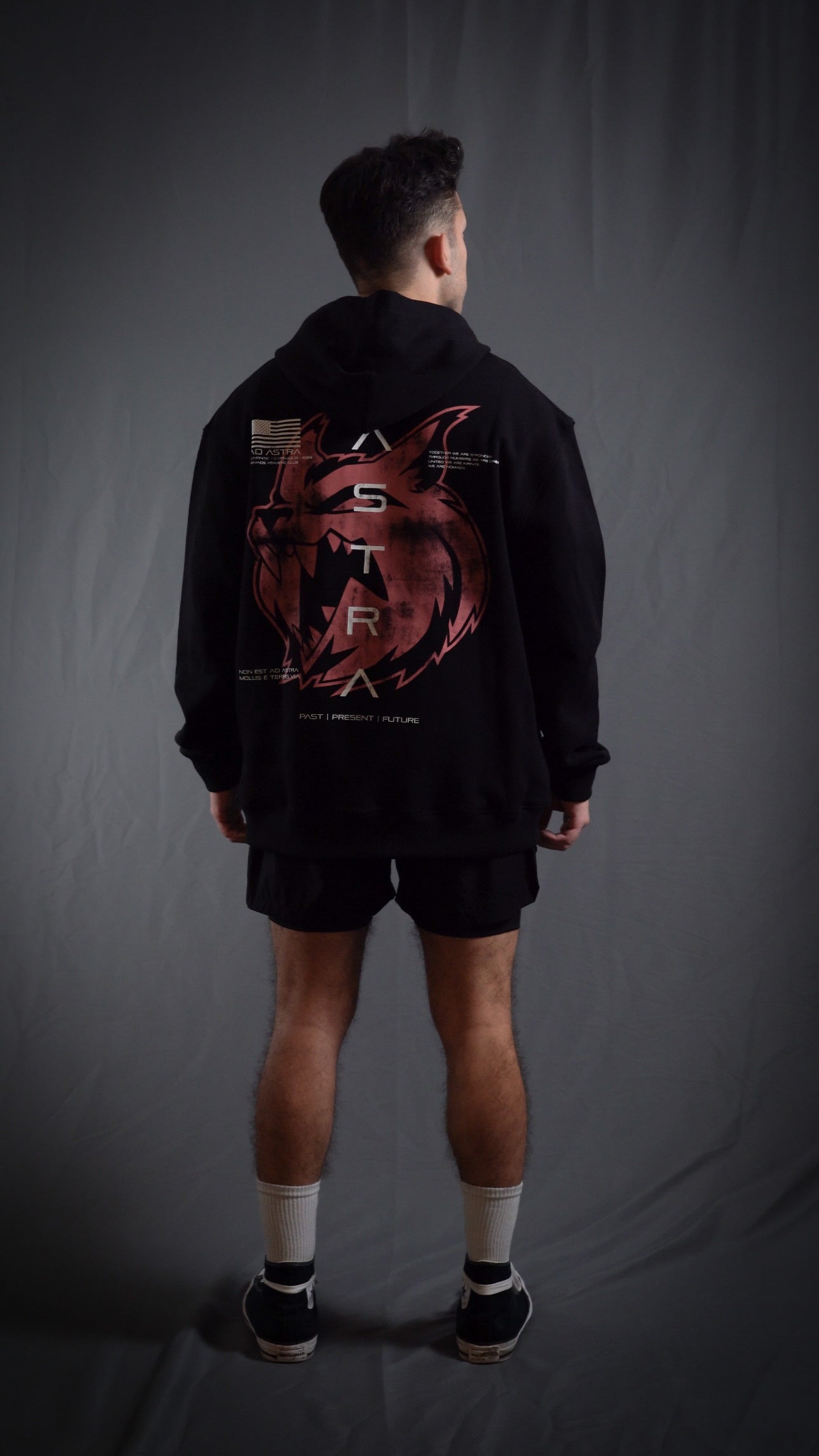 “We Are Infinite” (Premier FT) Oversized Jumper (Obsidian/Ember)