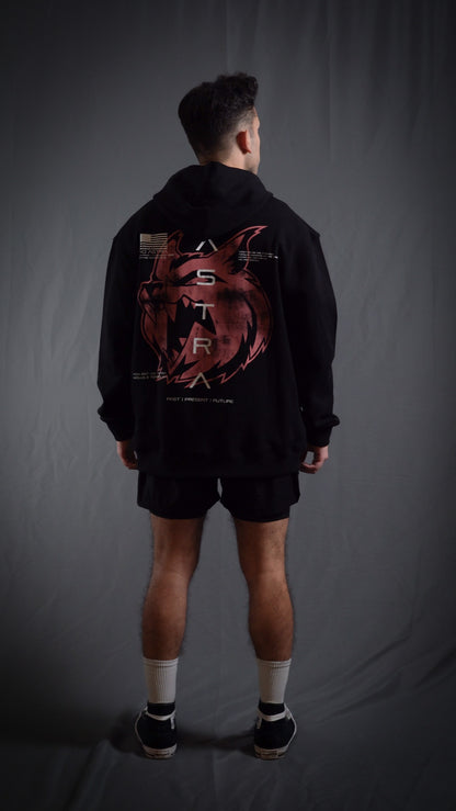 “We Are Infinite” (Premier FT) Oversized Jumper (Obsidian/Ember)