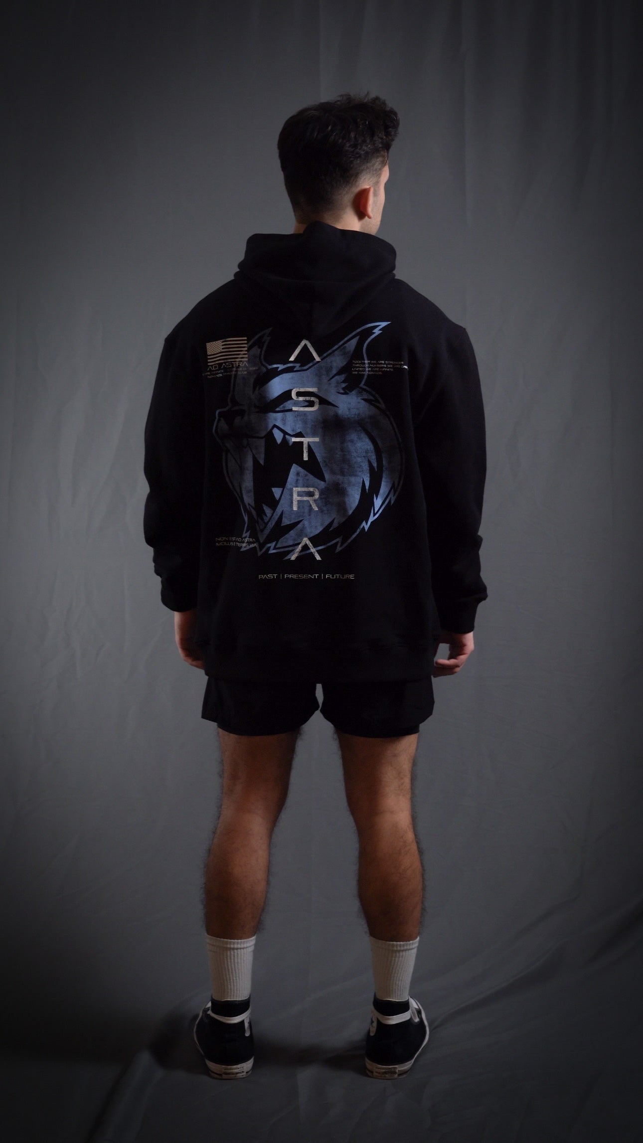 “We Are Infinite” (Premier FT) Oversized Jumper (Obsidian/Glacier)