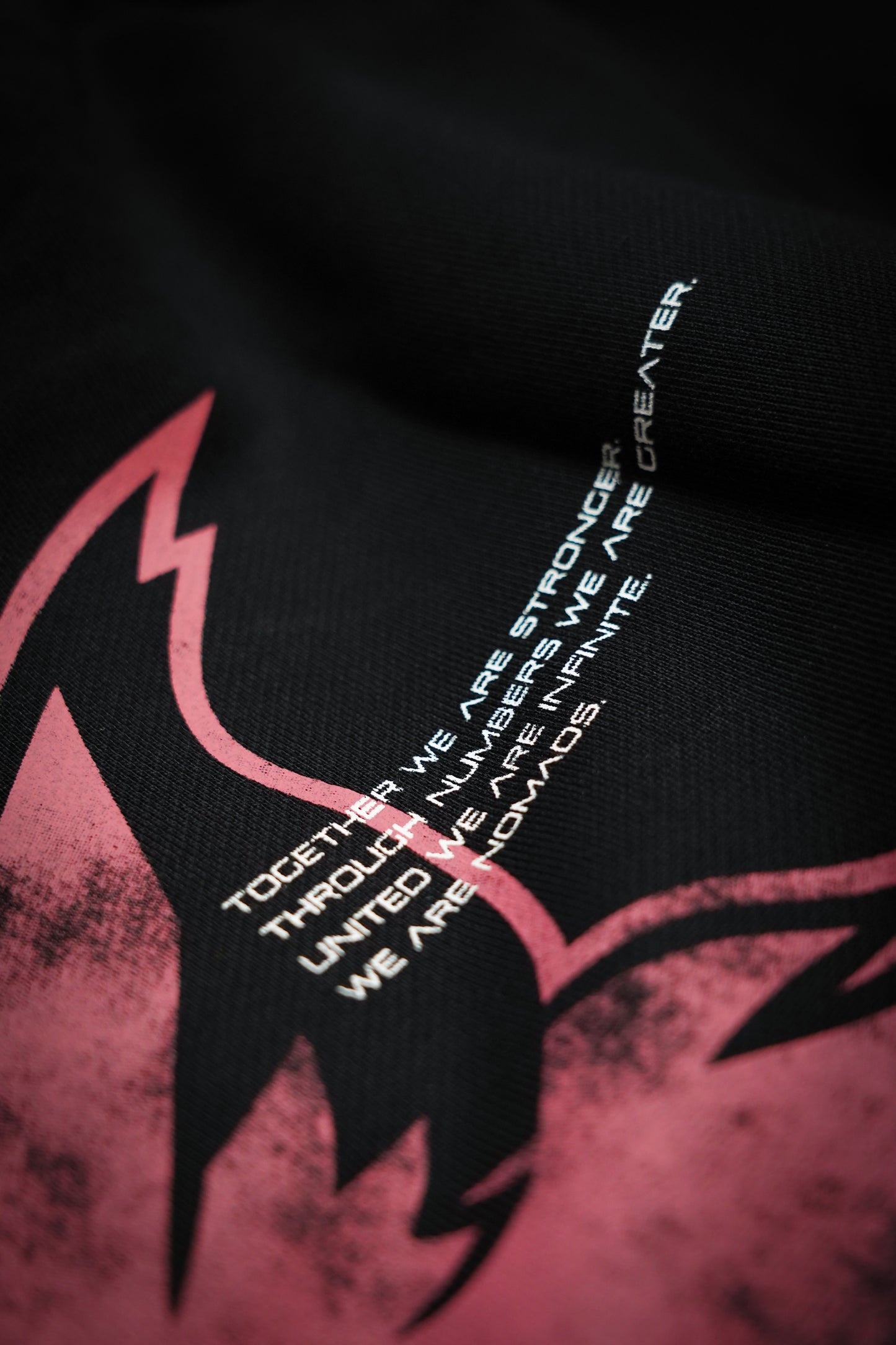 “We Are Infinite” (Premier FT) Oversized Jumper (Obsidian/Ember)