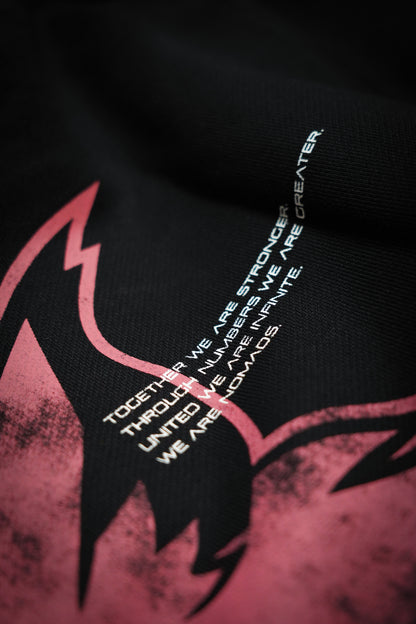 “We Are Infinite” (Premier FT) Oversized Jumper (Obsidian/Ember)