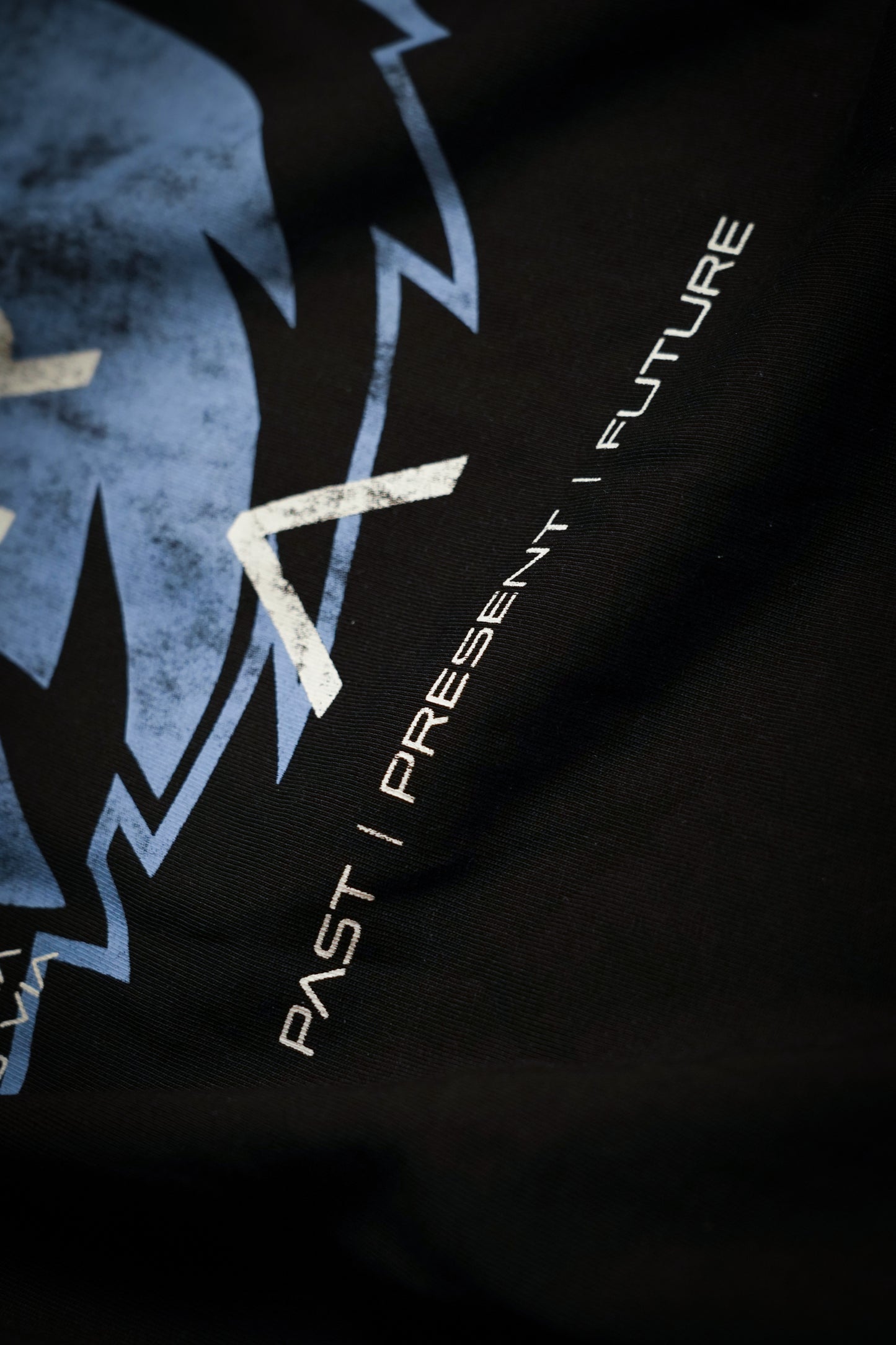 “We Are Infinite” (Premier Vintage) Oversized Cloak (Obsidian/Glacier)