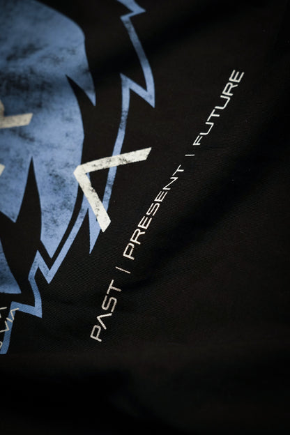 “We Are Infinite” (Premier Vintage) Oversized Cloak (Obsidian/Glacier)