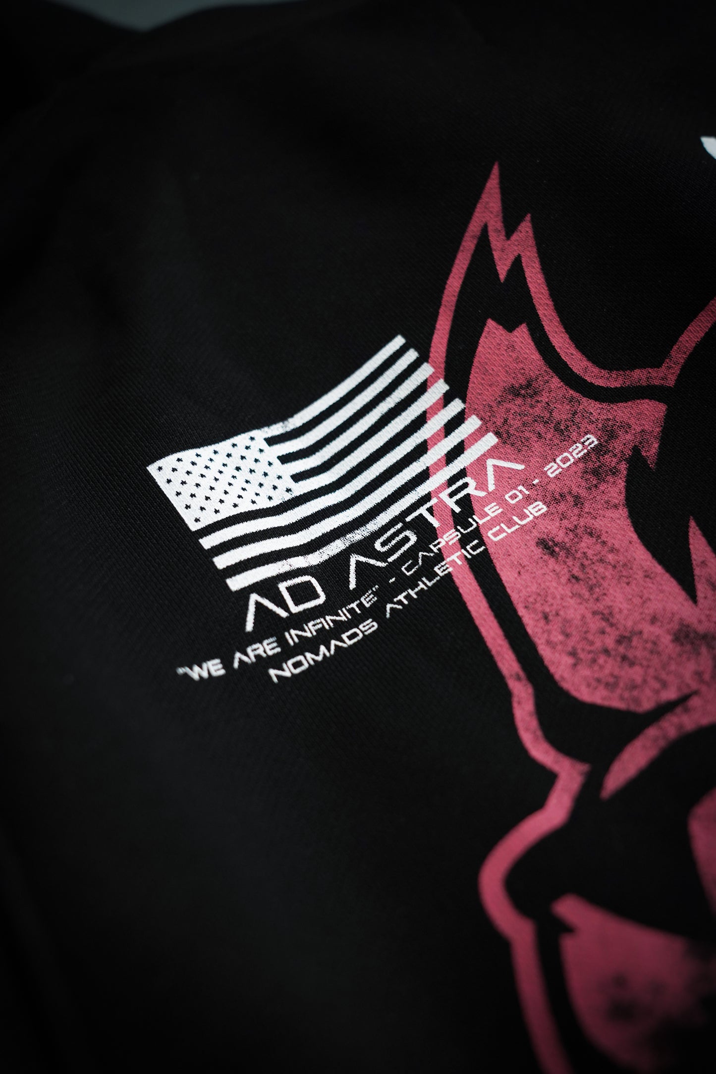 “We Are Infinite” (Premier FT) Oversized Jumper (Obsidian/Ember)