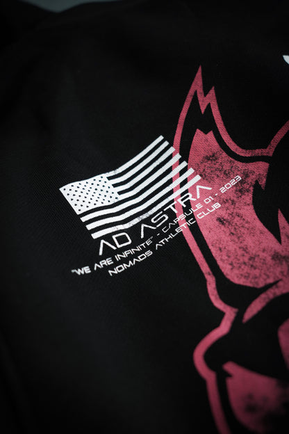 “We Are Infinite” (Premier FT) Oversized Jumper (Obsidian/Ember)