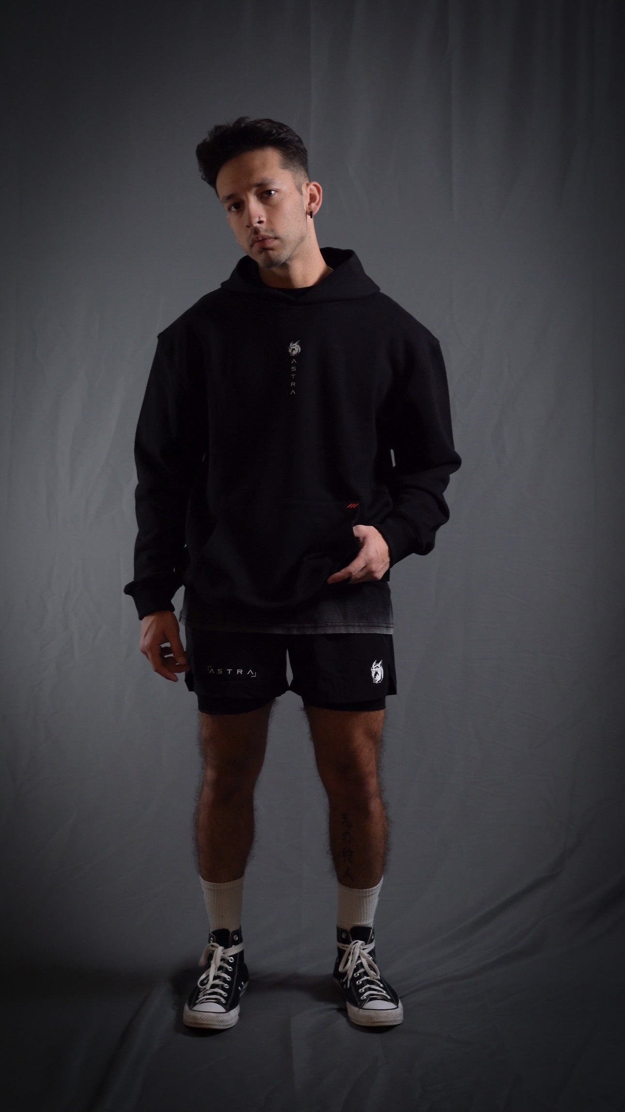 “We Are Infinite” (Premier FT) Oversized Jumper (Obsidian/Ember)