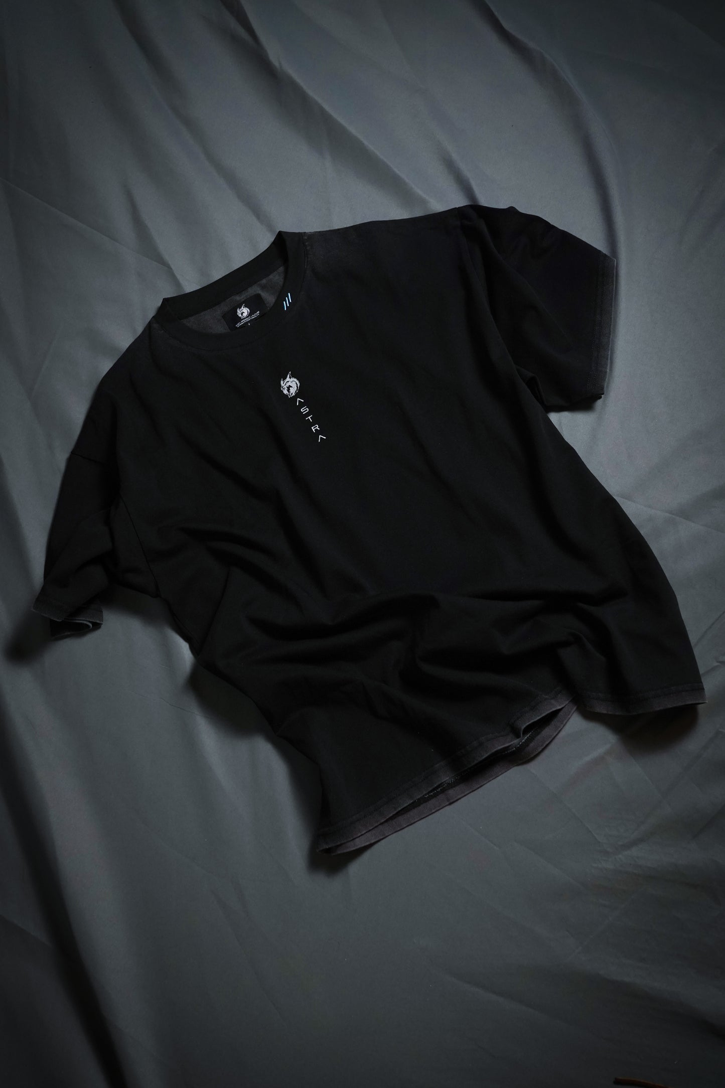 “We Are Infinite” (Premier Vintage) Oversized Cloak (Obsidian/Glacier)