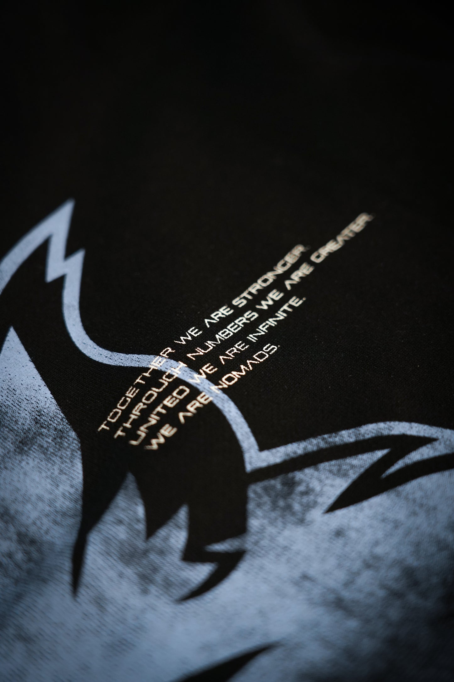 “We Are Infinite” (Premier FT) Oversized Jumper (Obsidian/Glacier)